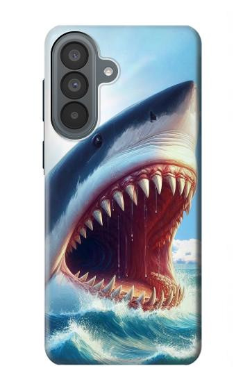 S4004 Oil Color Painting Giant Shark Case For Samsung Galaxy A37