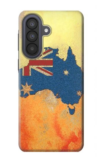 S2494 Australia Flag Map Rock Texture Case For Samsung Galaxy A57