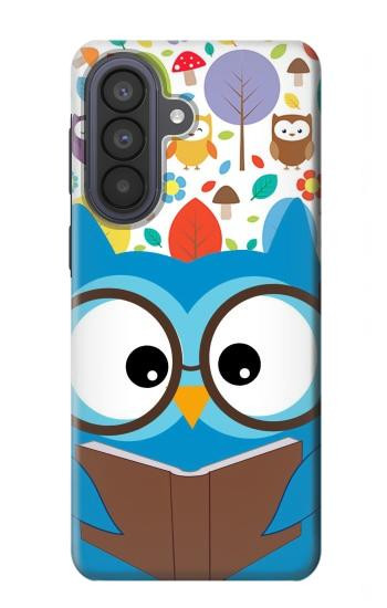 S2521 Cute Nerd Owl Cartoon Case For Samsung Galaxy A57