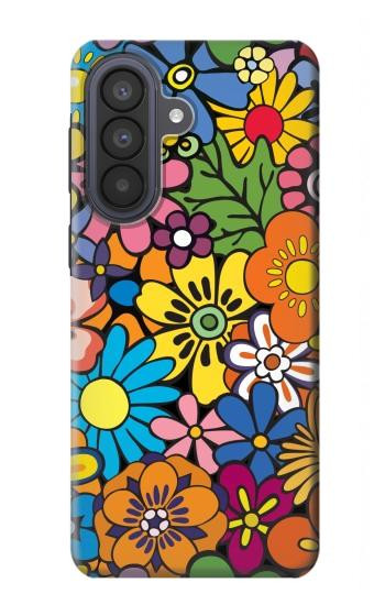 S3281 Colorful Hippie Flowers Pattern Case For Samsung Galaxy A57
