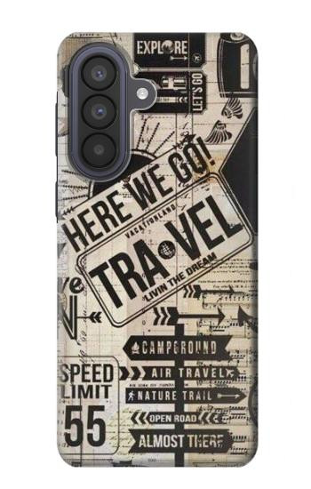 S3441 Vintage Travel Case For Samsung Galaxy A57