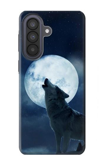 S3693 Grim White Wolf Full Moon Case For Samsung Galaxy A57