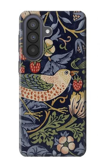 S3791 William Morris Strawberry Thief Fabric Case For Samsung Galaxy A57