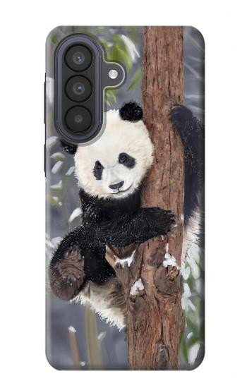 S3793 Cute Baby Panda Snow Painting Case For Samsung Galaxy A57