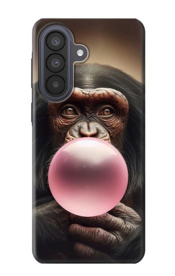 S3973 Chimpanzee Blowing Pink Bubblegum Case For Samsung Galaxy A57