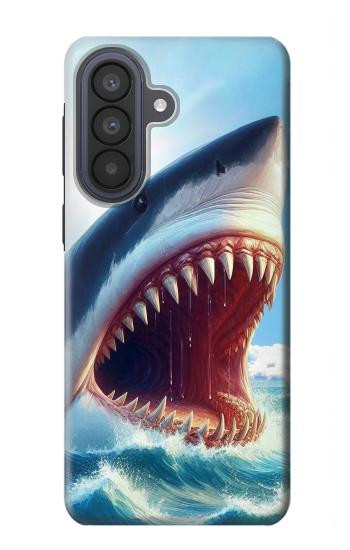 S4004 Oil Color Painting Giant Shark Case For Samsung Galaxy A57