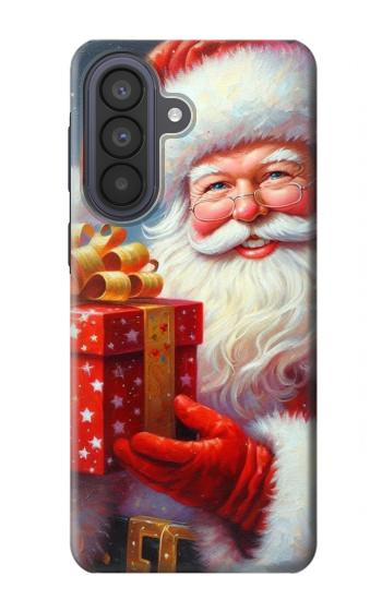 S4029 Xmas Smiling Santa Claus Gift Box Case For Samsung Galaxy A57