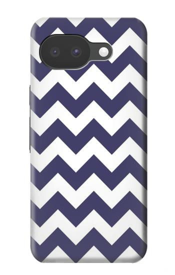 S2345 Navy Blue Shavron Zig Zag Pattern Case For Google Pixel 10a