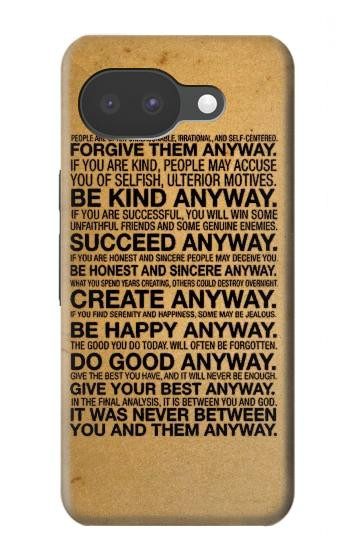 S2513 Mother Teresa Anyway Quotes Case For Google Pixel 10a