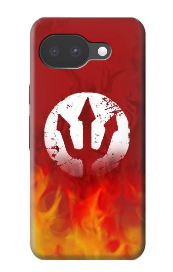 S2803 Fire Red Devil Spear Symbol Case For Google Pixel 10a