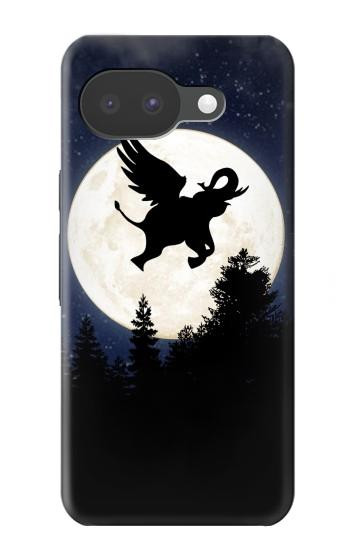 S3323 Flying Elephant Full Moon Night Case For Google Pixel 10a