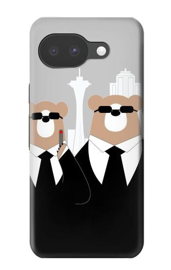 S3557 Bear in Black Suit Case For Google Pixel 10a