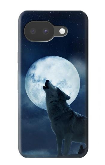 S3693 Grim White Wolf Full Moon Case For Google Pixel 10a