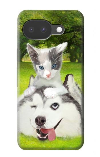 S3795 Kitten Cat Playful Siberian Husky Dog Paint Case For Google Pixel 10a
