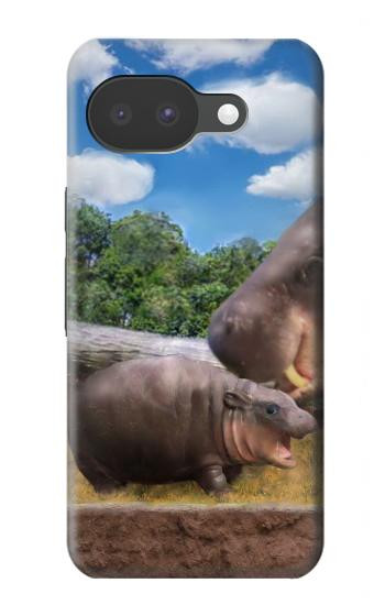 S4031 Baby Hippo Hippopotamus Family Case For Google Pixel 10a
