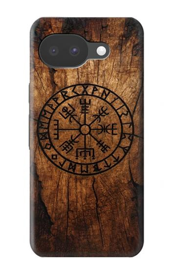S4036 Viking Vegvisir Compass Wood Case For Google Pixel 10a