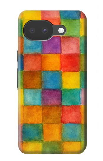 S4077 Water Color Painting Colorful Check Pattern Case For Google Pixel 10a