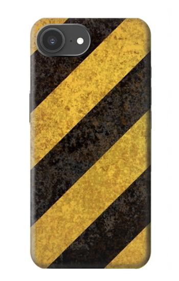 S2231 Yellow and Black Line Hazard Striped Case For iPhone 17e