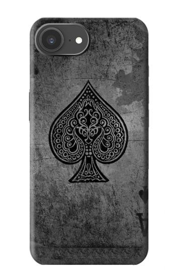 S3446 Black Ace Spade Case For iPhone 17e