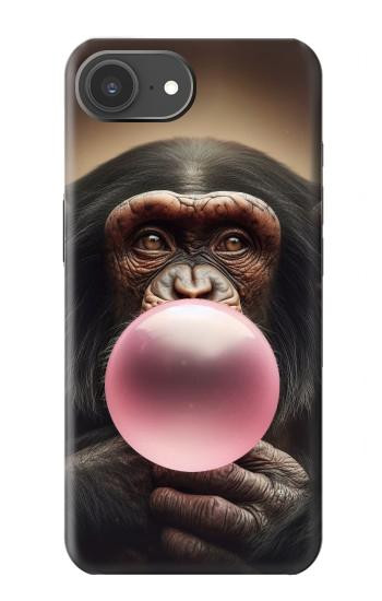 S3973 Chimpanzee Blowing Pink Bubblegum Case For iPhone 17e