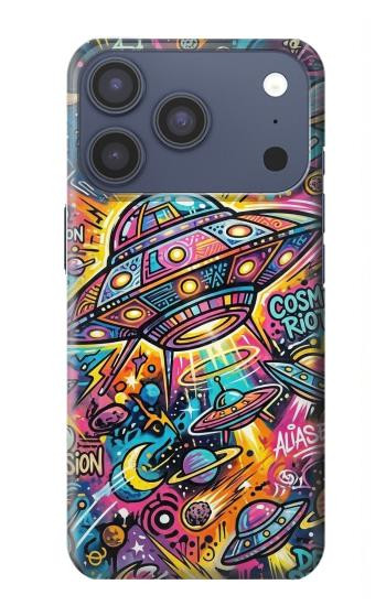 S4085 Cosmic Spaceship Psychedelic Art Case For iPhone 17 Pro