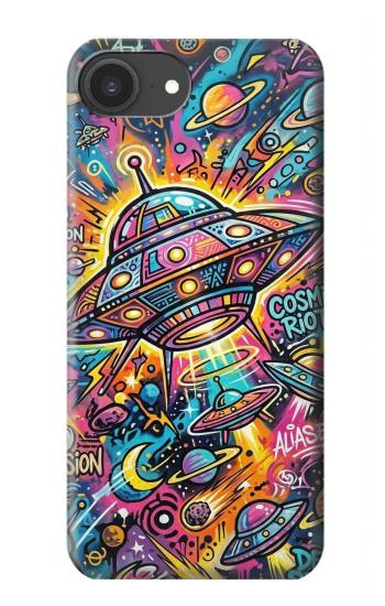 S4085 Cosmic Spaceship Psychedelic Art Case For iPhone 16e, 17e