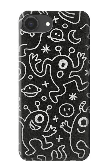 S4101 Cute Cartoon Monster Pattern Case For iPhone 16e, 17e