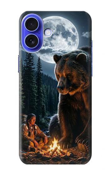 S4095 Majestic Bear Indian Wilderness Art Case For iPhone 16