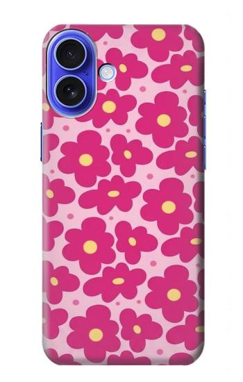 S4097 Pink Floral Seamless Pattern Design Case For iPhone 16