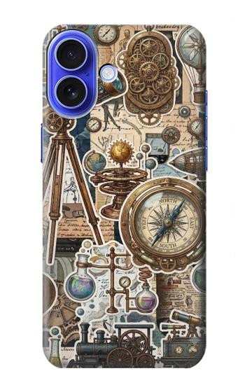 S4100 Vintage Scientific Discovery Collage Case For iPhone 16