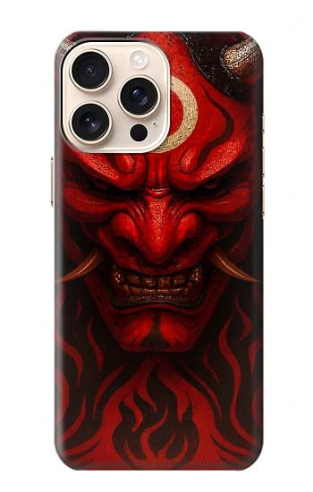 S4099 Mystic Red Demon Illustration Case For iPhone 16 pro