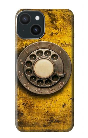 S4107 Retro Rotary Phone Dial Vintage Case For iPhone 15