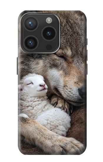 S4089 Gentle Wolf And Lamb Friendship Art Case For iPhone 15 Pro