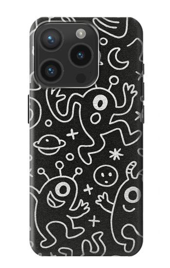 S4101 Cute Cartoon Monster Pattern Case For iPhone 15 Pro
