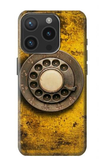 S4107 Retro Rotary Phone Dial Vintage Case For iPhone 15 Pro
