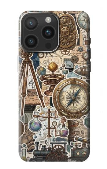 S4100 Vintage Scientific Discovery Collage Case For iPhone 15 Pro Max