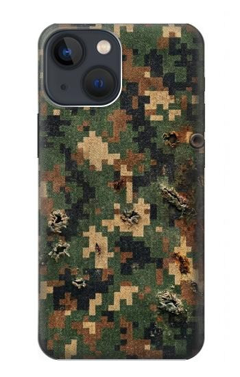 S4091 Green Digital Camouflage Pattern Case For iPhone 13 mini