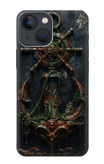S4106 Vintage Maritime Anchor Helm Art Case For iPhone 13 mini