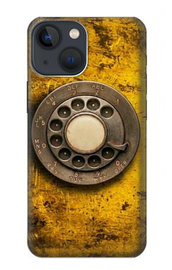 S4107 Retro Rotary Phone Dial Vintage Case For iPhone 13 mini