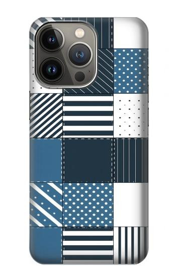 S4082 Modern Geometric Patchwork Pattern Case For iPhone 13 Pro Max