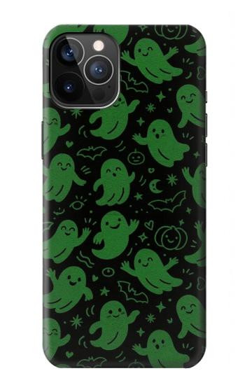 S4087 Cute Green Ghost Cartoon Pattern Case For iPhone 12, iPhone 12 Pro