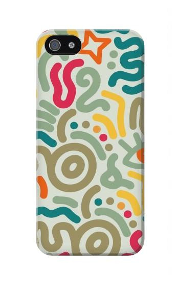 S4078 Abstract Colorful Doodle Pattern Case For iPhone 5 5S SE