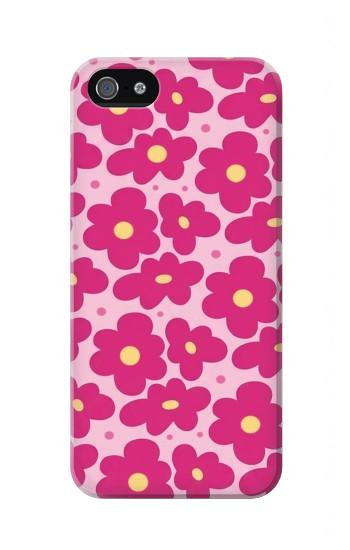 S4097 Pink Floral Seamless Pattern Design Case For iPhone 5 5S SE
