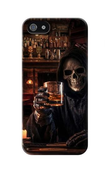 S4102 Vintage Skull Tavern Artwork Case For iPhone 5 5S SE