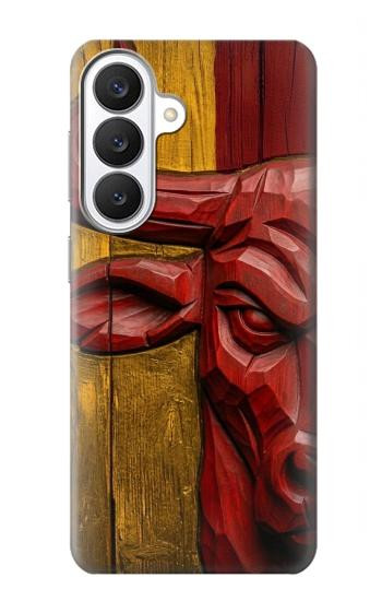 S4098 Span Bull Carved Artwork Case For Samsung Galaxy S26