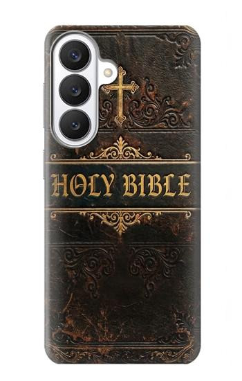 S4109 Vintage Antique Bible Book Cover Art Case For Samsung Galaxy S26