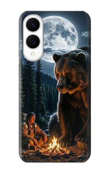 S4095 Majestic Bear Indian Wilderness Art Case For Samsung Galaxy S25 Edge