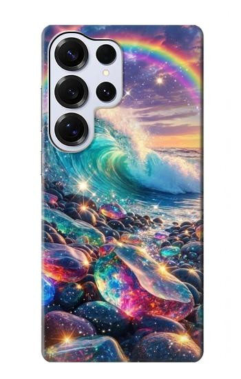 S4084 Rainbow Ocean Wave Fantasy Case For Samsung Galaxy S25 Ultra