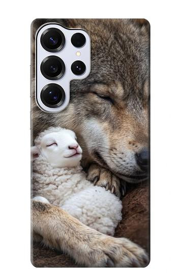 S4089 Gentle Wolf And Lamb Friendship Art Case For Samsung Galaxy S25 Ultra