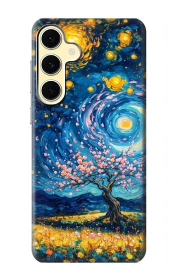 S4081 Dreamy Spiral Galaxy Night Sky Art Case For Samsung Galaxy S24 FE